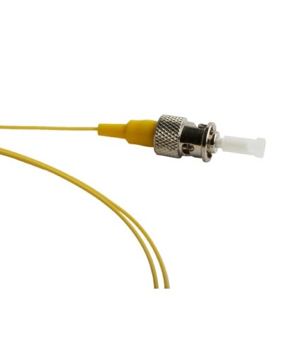Пигтейл одномодовый оптический SM 9/125 (OS2), ST/APC, 1 м, LSZH Hyperline FPT-B9-9-ST/AR-1M-LSZH-YL в Санкт-Петербурге Пигтейлы Pintop.ru