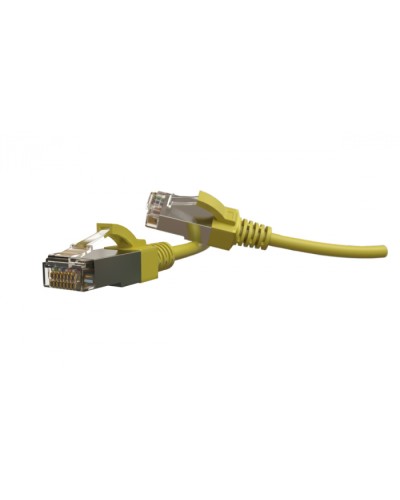 Патч-корд S/FTP Hyperline (PC-LPT-SFTP-RJ45-RJ45-C6-5M-LSZH-YL) в Санкт-Петербурге Патчкорды (медные) Pintop.ru