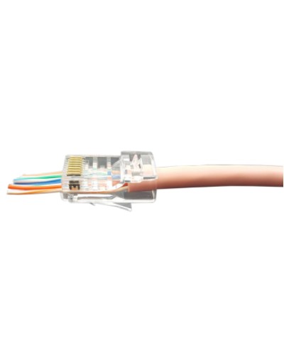 Разъем легкой оконцовки RJ-45 (8P8C) под витую пару Hyperline (PLEZ-8P8C-U-C5-100) в Санкт-Петербурге Патч-корды и пигтейлы Pintop.ru