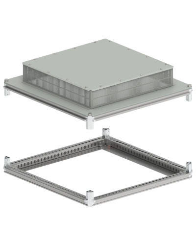 FORMAT Крыша и основание (под фланец) 800х800мм IP31 IEK (FO-00-KOF-080-080-31) в Санкт-Петербурге Аксессуары для стоек и шкафов Pintop.ru
