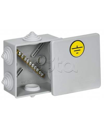 Коробка КУП КМ41360 85х85х40мм IP44 6 вв. (7035) IEK (UKO21-085-085-040-K41-44U) в Санкт-Петербурге Распределительные коробки Pintop.ru