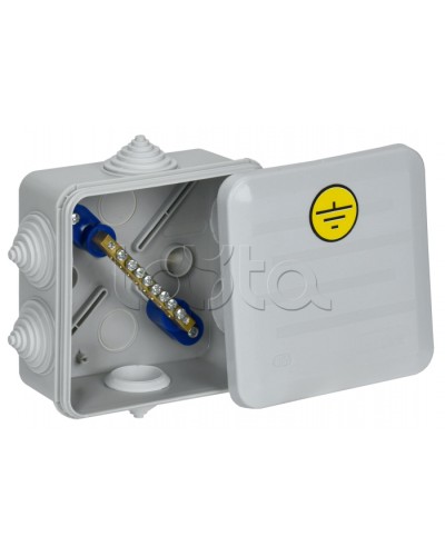 Коробка КУП КМ41361 100х100х50мм IP44 6 вв. (7035) IEK (UKO21-100-100-050-K41-55U) в Санкт-Петербурге Распределительные коробки Pintop.ru