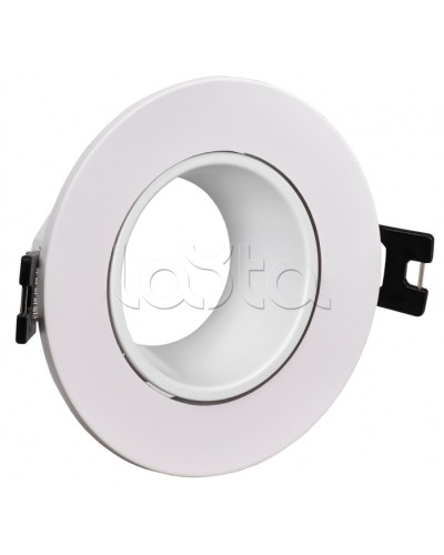 Светильник 4104 встраиваемый MR16 круг пласт. белый IEK (LT-UVB0-4104-GU05-1-K01) в Санкт-Петербурге Светильники Pintop.ru