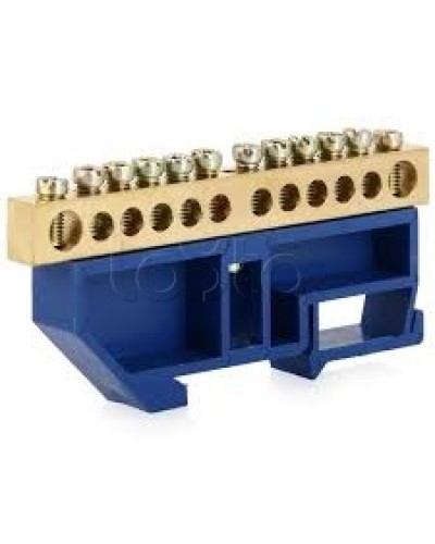 Шина нулевая с DIN-изолятором ШНИ-6x9-10-Д-С IEK YNN10-69-10D-K07 в Санкт-Петербурге Клеммные колодки Pintop.ru