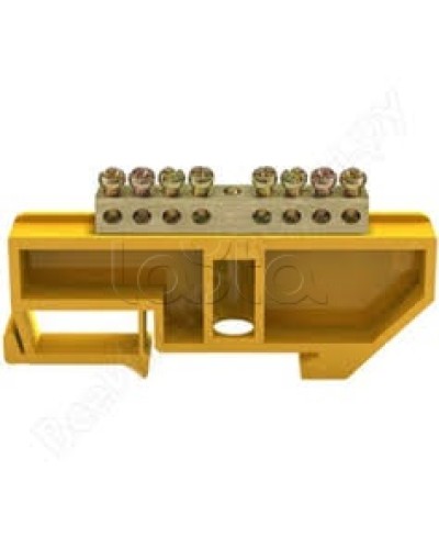 Шина PE земля на DIN-изоляторах ШНИ-6х9-8-Д-Ж IEK YNN10-69-8D-K05 в Санкт-Петербурге Клеммные колодки Pintop.ru