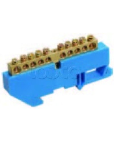 Шина нулевая в комбинированном DIN-изоляторе типа «Стойка» ШНИ-8x12-16-КС-С IEK YNN10-812-16DP-K07 в Санкт-Петербурге Клеммные колодки Pintop.ru