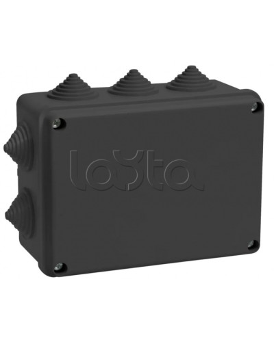 Коробка расп. КМ41242 150х110х70мм IP55 10 вв. черная IEK (UKO11-150-110-070-K02-55) в Санкт-Петербурге Распределительные коробки Pintop.ru