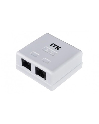 Розетка RJ-45 кат.5е 2-порта ITK CS2-1C5EU-22 в Санкт-Петербурге Розетки компьютерные и телефонные Pintop.ru