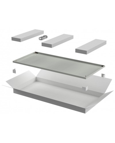 ITK LINEA N Дверь металлическая 800мм шкафа 33U сер. (LN35-33U8X-DM) в Санкт-Петербурге Аксессуары для стоек и шкафов Pintop.ru