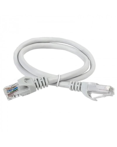 ITK Коммутационный шнур (патч-корд) кат.5Е UTP 1м серый (PC01-C5EU-1M) в Санкт-Петербурге Патчкорды (медные) Pintop.ru