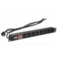 Блок розеток на 8 розеток 19" ITK PH12-8C131