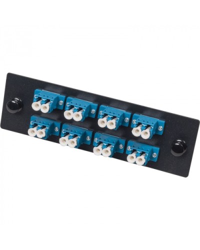 Адаптерная панель для кроссов LAN-FOBM с 8 дуплексными адаптерами LC/OM3 LANMASTER (LAN-APM-8x2LC/OM3) в Санкт-Петербурге Кроссы оптические Pintop.ru