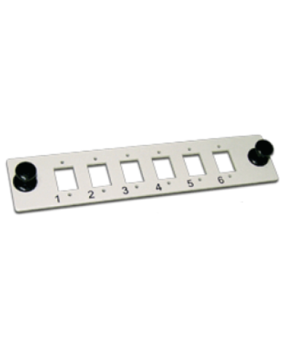 Панель адаптерная на 6 SC адаптеров LANMASTER LAN-FP-SC в Санкт-Петербурге Аксессуары для стоек и шкафов Pintop.ru