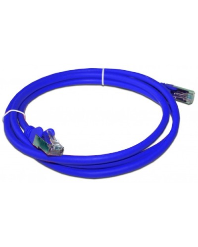 Патч-корд RJ45 - RJ45, 4 пары, FTP, категория 6A, 1.5 м, синий, LSZH LANMASTER LAN-PC45/S6A-1.5-BL в Санкт-Петербурге Патч-корды и пигтейлы Pintop.ru