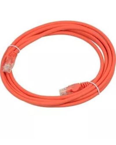 Патч-корд RJ45 - RJ45, 4 пары, UTP, категория 5е, 10 м, оранжевый, LSZH LANMASTER LAN-PC45/U5E-10-OR в Санкт-Петербурге Патч-корды и пигтейлы Pintop.ru