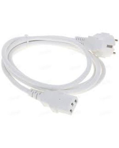 Шнур питания C13-Schuko угловая, 3х0.75, 220В, 10А, белый, 1 метр LANMASTER (LAN-PP13/SHA-1.0-WH) в Санкт-Петербурге Аксессуары для стоек и шкафов Pintop.ru