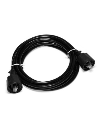 Патч-корд индустриальный RJ45 - RJ45, 4 пары, FTP, категория 5е, 1 м, черный LANMASTER LAN-S45-45-1.0-WP в Санкт-Петербурге Патчкорды (медные) Pintop.ru