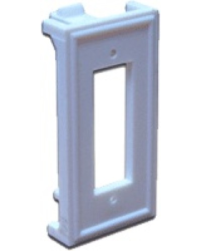 Вставка 22.5х45 для ВО адаптера SC дуплексный, белая LANMASTER LAN-SIP-2SC-WH в Санкт-Петербурге Аксессуары для кабель-канала Pintop.ru