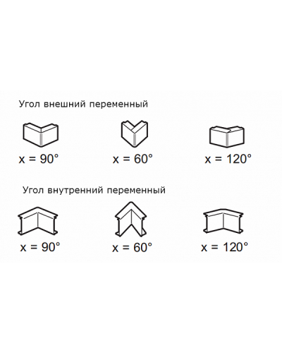 Угол внутренний/внешний переменный для мини-канала 32х12.5 LEGRAND 030251 в Санкт-Петербурге Аксессуары для кабель-канала Pintop.ru