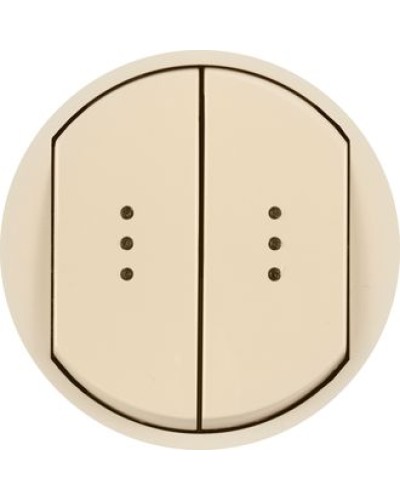 Лицевая панель для выключателя двойного с индикацией слоновая кость Celiane Legrand 066211 в Санкт-Петербурге Аксессуары для кабель-канала Pintop.ru