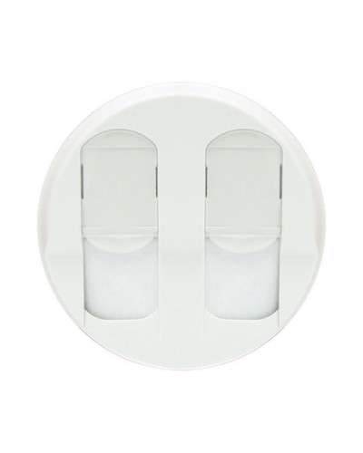 Лицевая панель для розеток 2хRJ45 белый Celiane Legrand 068252 в Санкт-Петербурге Аксессуары для кабель-канала Pintop.ru