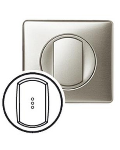 Лицевая панель для выключателя с индикацией титан Celiane Legrand 068303 в Санкт-Петербурге Аксессуары для кабель-канала Pintop.ru