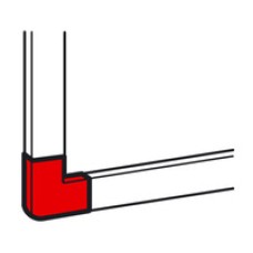 Угол плоский для кабель-канала METRA 40x40 Legrand (638183)