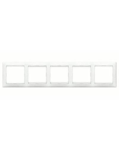 Рамка 5 постов горизонтальный монтаж белый Valena Legrand 774455 в Санкт-Петербурге Аксессуары для кабель-канала Pintop.ru