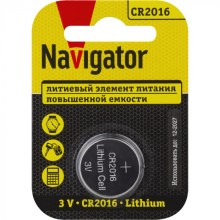 Элемент питания Navigator 93 821 NBT-CR2016-BP1