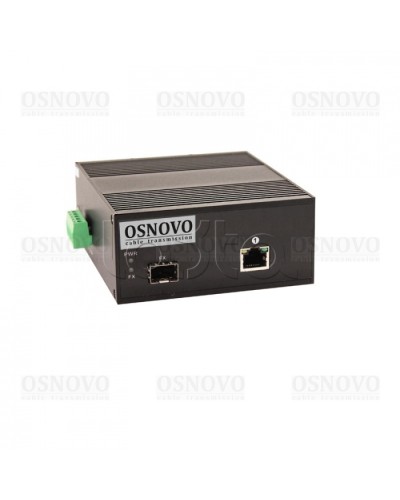 Медиаконвертер Gigabit Ethernet с поддержкой PoE OSNOVO OMC-1000-11HX/I в Санкт-Петербурге Медиаконвертеры Pintop.ru