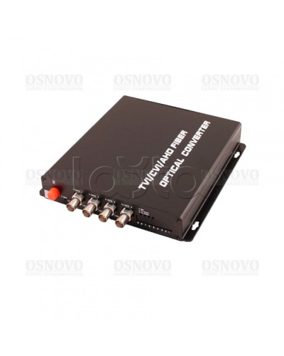 Приёмник 4 каналов видео оптический OSNOVO RA-H4/1F в Санкт-Петербурге Видеоусилители, Модуляторы, Делители Pintop.ru
