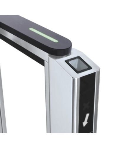 Передняя панель скоростного прохода PERCo-ST-11 со встроенным сканером штрихкода PERCo-FP11Q.1 в Санкт-Петербурге Ограждения Pintop.ru