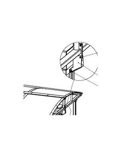 Кронштейн для стыковки турникета PERCo-RF01 0-11 в Санкт-Петербурге Дополнительное оборудование для СКУД Pintop.ru