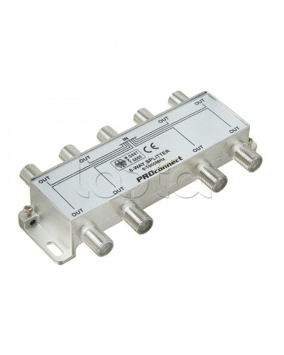 Сплиттер антенный ТВ х 8 под F разъём 5-1000 МГц PROCONNECT 05-6025 в Санкт-Петербурге Дополнительное оборудование для сетей Pintop.ru