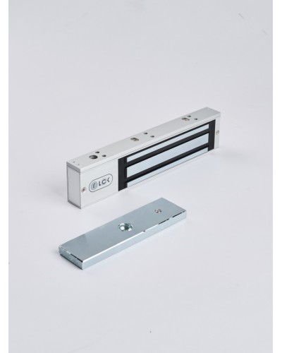 R-Lock RL-EM280-L0S - Электромагнитный замкок, 280кг, DC12/24B, цвет серебристый сатинированный алюминий RAL 7047 в Санкт-Петербурге Электромагнитные замки Pintop.ru