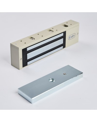 R-Lock RL-EM500-L0G - Электромагнитный замкок, 500кг, DC12/24B, цвет серый, RAL7032 (галечный серый) в Санкт-Петербурге Электромагнитные замки Pintop.ru