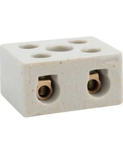 Клемма керамическая винтовая КВ 12 мм² 2 пары контактов с крепежным отверстием (50 шт./уп.) REXANT (07-6223) в Санкт-Петербурге Монтажные материалы Pintop.ru