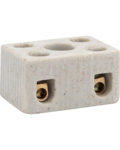 Клемма керамическая винтовая КВ 4 мм² 2 пары контактов с крепежным отверстием (100 шт./уп.) REXANT (07-6221) в Санкт-Петербурге Монтажные материалы Pintop.ru