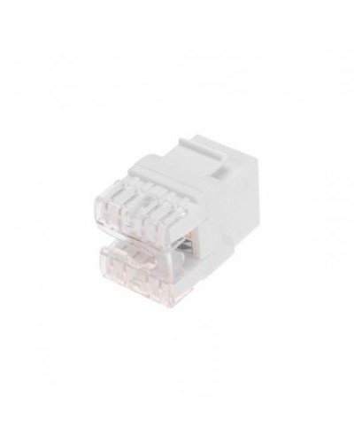 Модуль Keystone Jack RJ-45(8P8C), UTP неэкранированный, CAT 5e, тип 180 градусов, белый REXANT PRO 02-0060 в Санкт-Петербурге Модули Keystone Pintop.ru