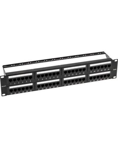 Панель коммутационная с кабельными органайзерами 19, 2U, 48 портов, UTP, RJ-45, CAT 5e REXANT PRO (02-0032) в Санкт-Петербурге Аксессуары для стоек и шкафов Pintop.ru