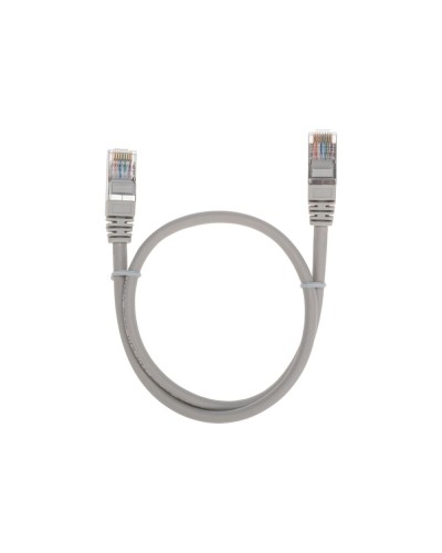 Патч-корд F/UTP, CAT 5e, RJ45-RJ45, 26AWG, LSZH, серый, 0,5м REXANT 02-0110-05 в Санкт-Петербурге Патчкорды (медные) Pintop.ru