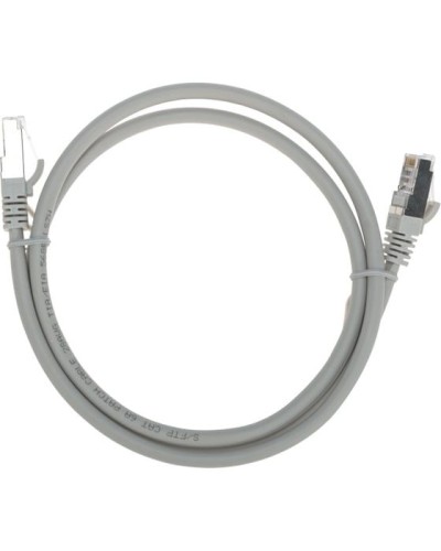 Патч-корд S/FTP, CAT 6A (10G), RJ45-RJ45, 28AWG, LSZH, серый, 1м REXANT 02-0390-1 в Санкт-Петербурге Патчкорды (медные) Pintop.ru