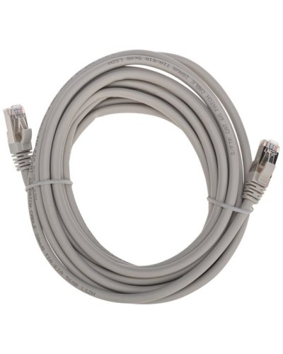 Патч-корд S/FTP, CAT 6A (10G), RJ45-RJ45, 28AWG, LSZH, серый, 5м REXANT 02-0390-5 в Санкт-Петербурге Патчкорды (медные) Pintop.ru