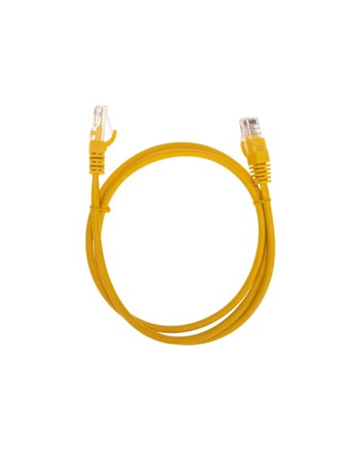 Патч-корд U/UTP, CAT 5e, RJ45-RJ45, 26AWG, LSZH, желтый, 1м REXANT 02-0105-1 в Санкт-Петербурге Патчкорды (медные) Pintop.ru
