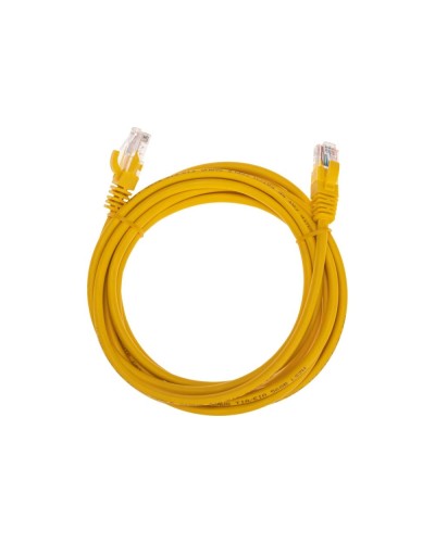 Патч-корд U/UTP, CAT 5e, RJ45-RJ45, 26AWG, LSZH, желтый, 3м REXANT 02-0105-3 в Санкт-Петербурге Патчкорды (медные) Pintop.ru