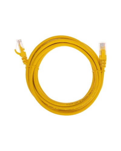Патч-корд U/UTP, CAT 6, RJ45-RJ45, 26AWG, LSZH, желтый, 3м REXANT 02-0295-3 в Санкт-Петербурге Патчкорды (медные) Pintop.ru