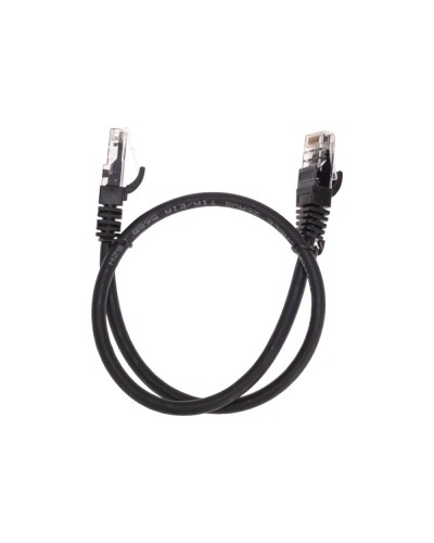 Патч-корд U/UTP, CAT 6, RJ45-RJ45, 26AWG, LSZH, черный, 0,5м REXANT 02-0292-05 в Санкт-Петербурге Патчкорды (медные) Pintop.ru