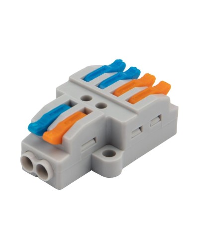 Разветвительная клемма СМК 2x2 2 полюса с монтажной площадкой 1 ввод 2 вывода (5 шт/уп) Rexant (07-5235-05) в Санкт-Петербурге Клеммные колодки Pintop.ru