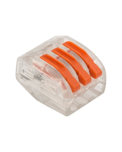 Универсальная многоразовая 3-проводная клемма (50шт/уп) REXANT (07-5253-1) в Санкт-Петербурге Клеммные колодки Pintop.ru