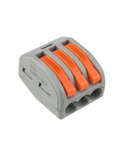 Универсальная многоразовая 3-проводная клемма (50шт/уп) REXANT (07-5253-4) в Санкт-Петербурге Клеммные колодки Pintop.ru